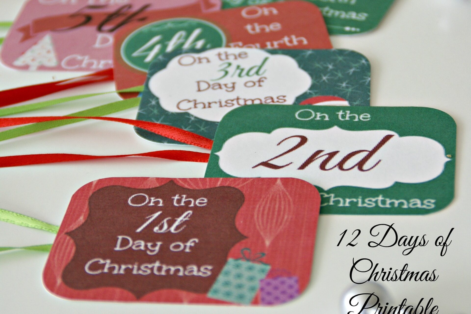 12 Days of Christmas Printable Tags Busy Moms Helper