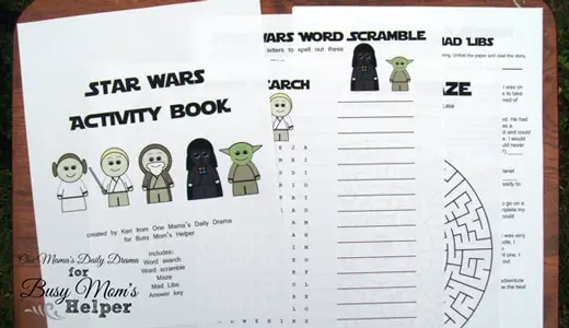 Star Wars Printable Activity Book / by One Mama's Daily Drama for Busy Mom's Helper