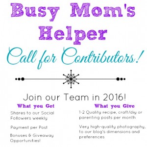 Join the Busy Mom's Helper 2016 Team! www.busymomshelper.com