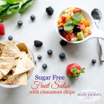 sugar free fruit salsa with cinnamon chips