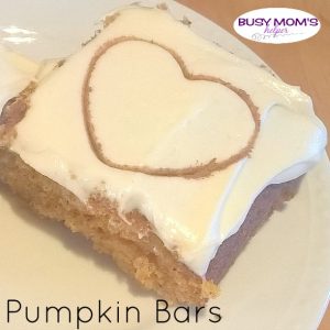 Pumpkin Bars by Nikki Christiansen for Busy Mom's Helper