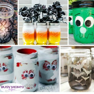 20 DIY Halloween Mason Jar Crafts