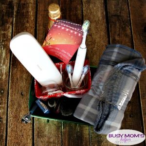 Date Night Gift Basket with Free Printable Gift Tag #AD #WorldsSmartestToothbrush #PhilipsSonicare #OprahsFavoriteThings
