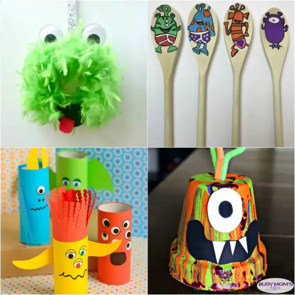 21 Alien and Monster Crafts for Kids #kidcrafts #aliens #monsters #craftsforkids