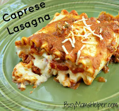 Caprese Lasagna / Busy Mom's Helper