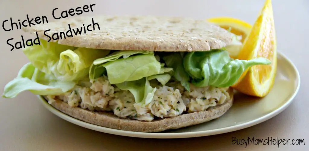 Chicken Caeser Salad Sandwich / Busy Mom's Helper