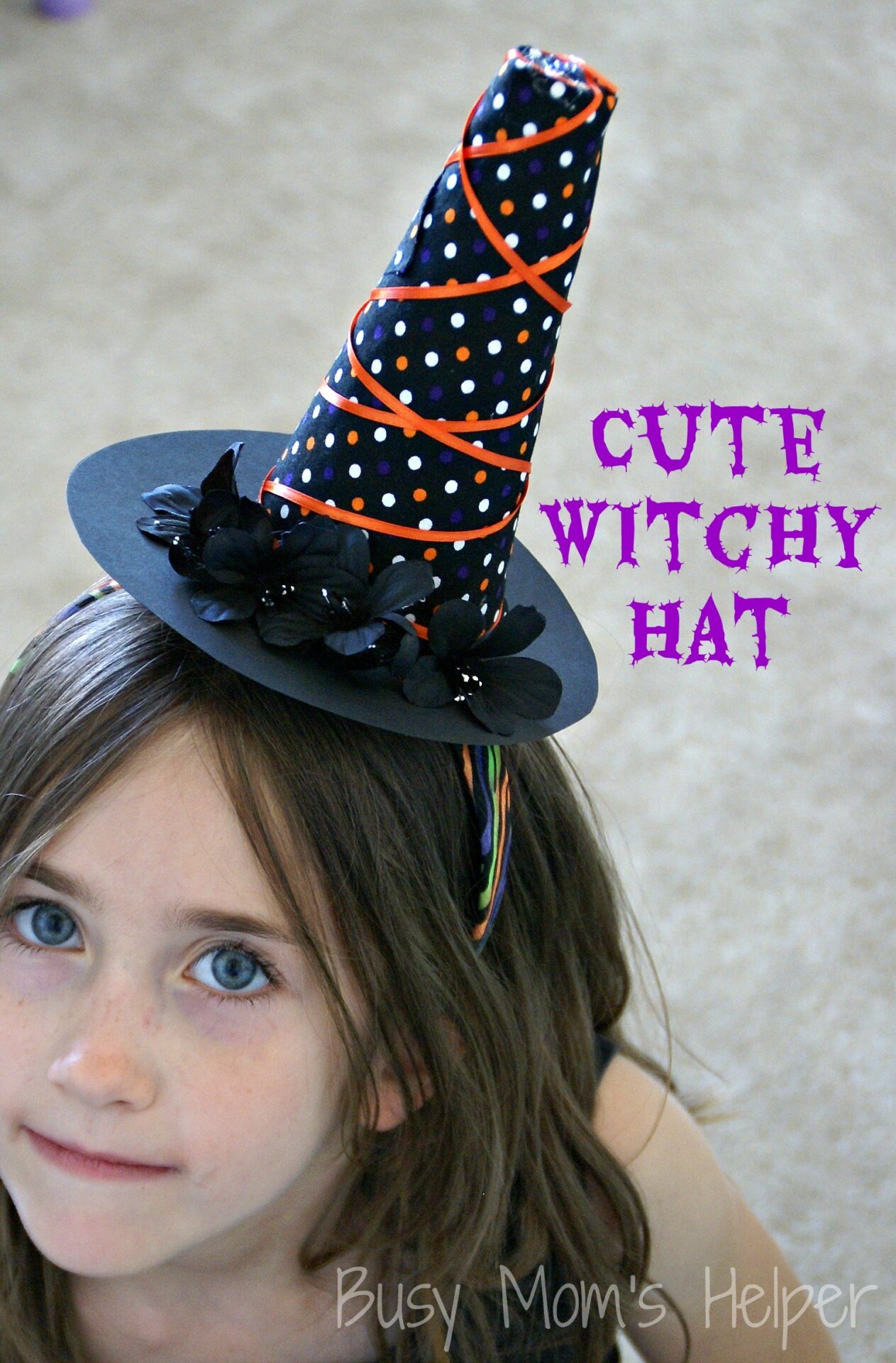Cute Witchy Hat DIY / Busy Mom's Helper