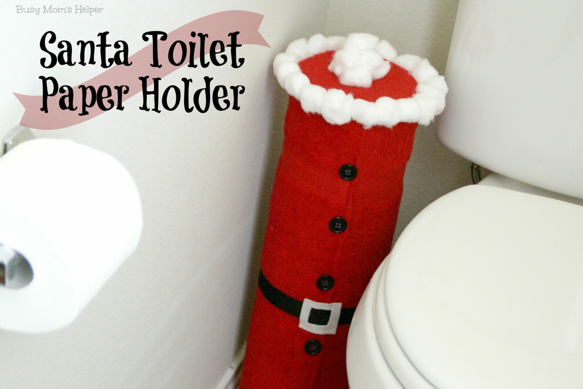 Santa Toilet Paper Holder