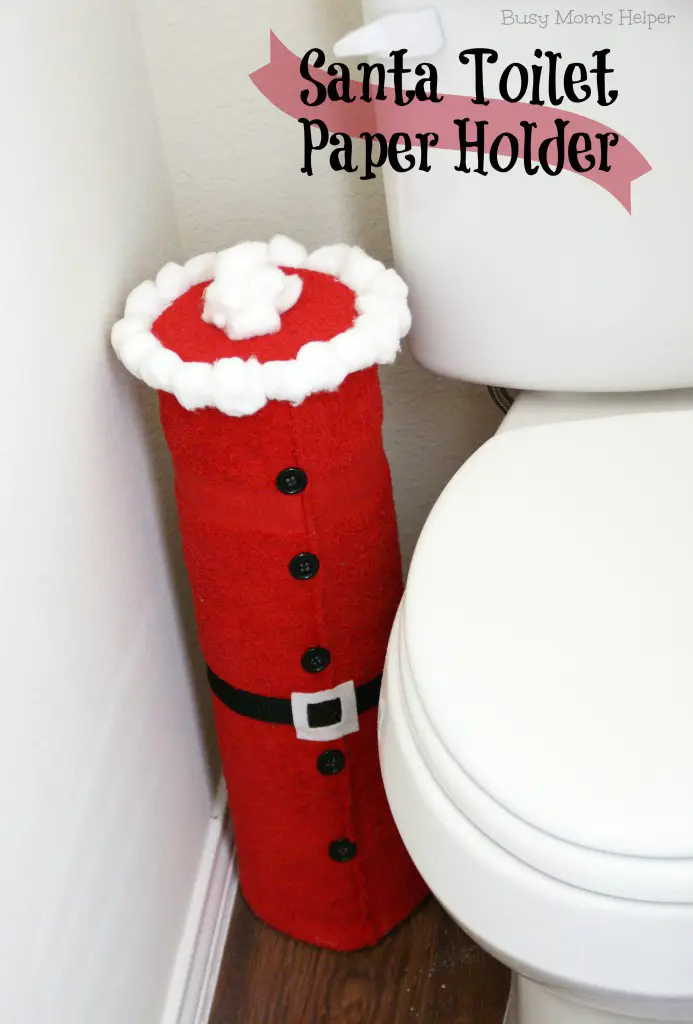 Santa Toilet Paper Holder Tutorial / Busy Mom's Helper