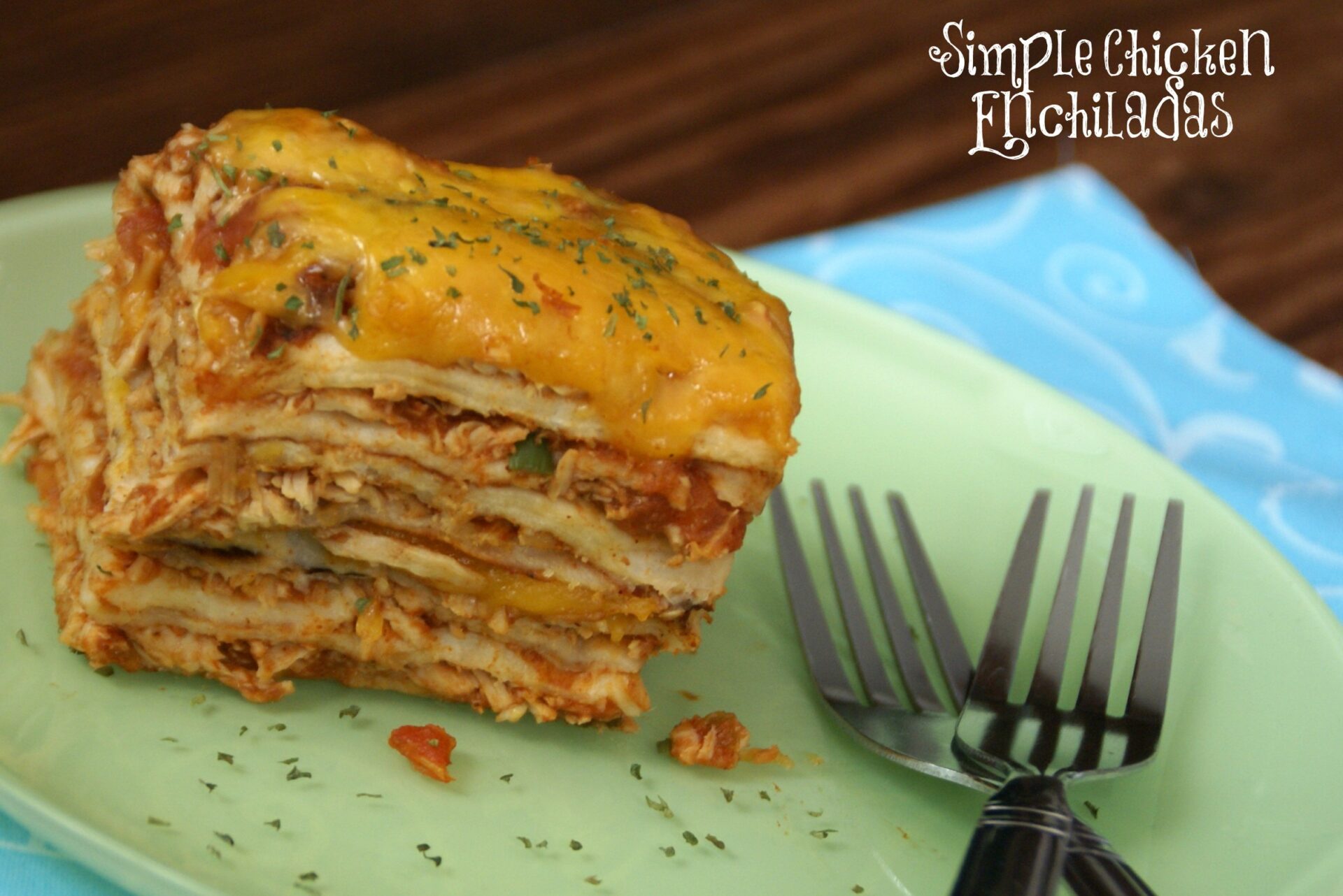 Simple Chicken Enchiladas / Busy Mom's Helper