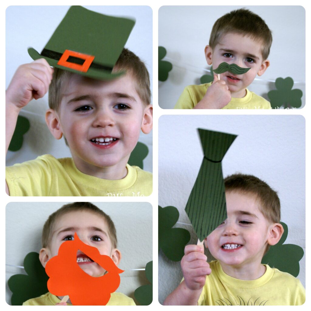 Free Printable St. Patties Day Photo Booth Props / Busy Mom's Helper
