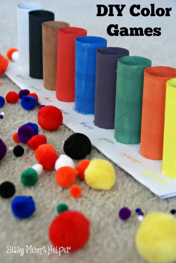 DIY Color Games / by BusyMomsHelper.com #craft #colorgames #kids #learningcolors