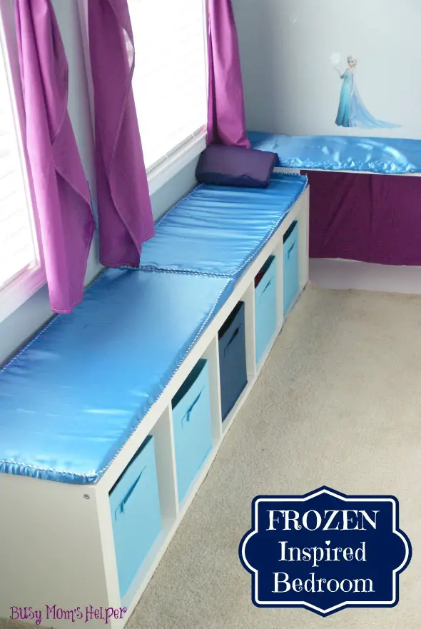 FROZEN Inspired Bedroom / by www.BusyMomsHelper #Frozen #bedroom #girlsbedroom #remodel #Disney