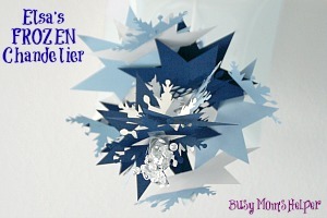 Elsa Frozen Chandelier / by www.BusyMomsHelper.com #Frozen #Elsa #DIY