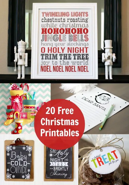 Ultimate Free Christmas Printable Round Up / by Busy Mom's Helper #ChristmasinJuly #FreePrintables #Holidays #ChristmasDecor
