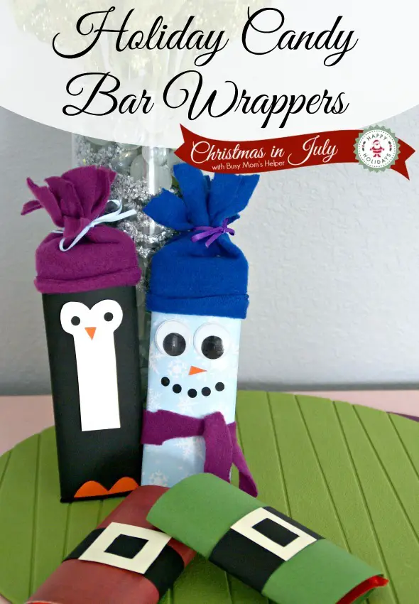 DIY Holiday Candy Bar Wrappers