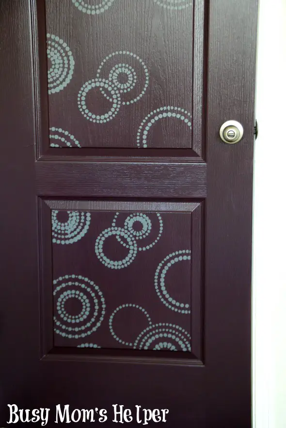 Door Makeover with Modern Masters / by Busy Mom's Helper #remodel #doorpaint #roommakeover #stenciling