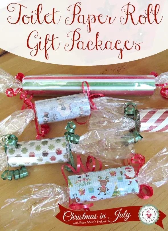 Toilet Paper Roll Gift Packages / by Busy Mom's Helper #ChristmasinJuly #Gifts #Holidaycraft