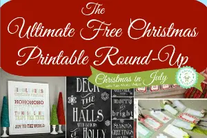 The Ultimate Free Christmas Printable Round Up