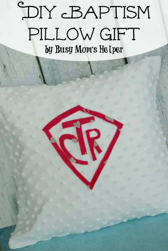 DIY Baptism Pillow Gift / by Busy Mom's Helper #LDS #Baptism #Gift #Craft #Sewing