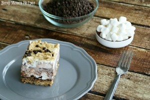 Frosty S'more Brownie Bars / by Busy Mom's Helper #Smores #Brownies #GrahamCracker #Chocolate #Dessert