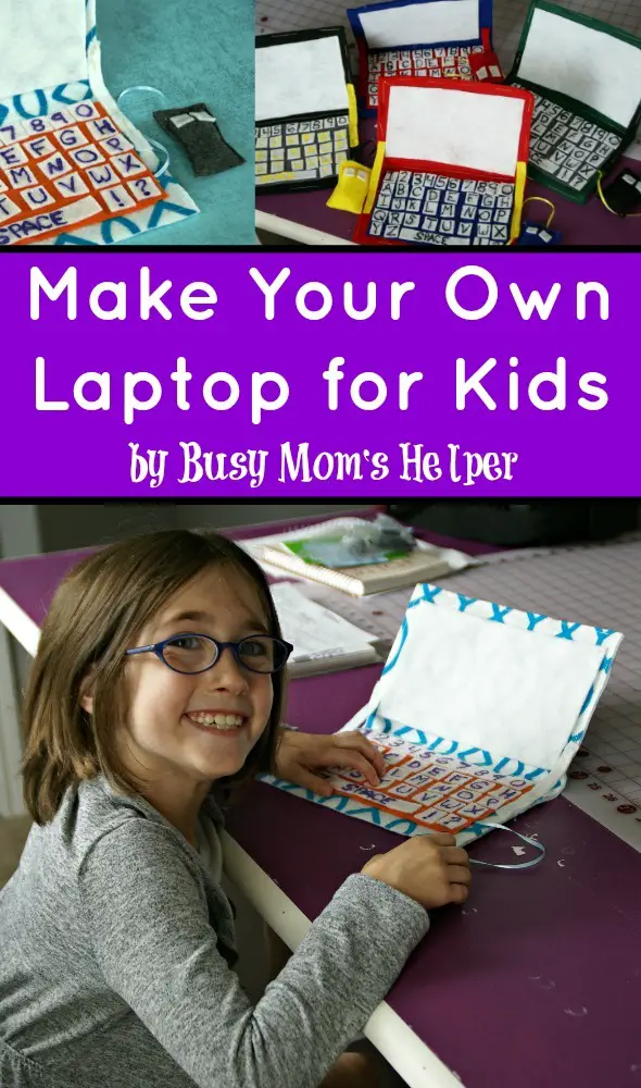 Make Your Own Laptop for Kids / by Busy Mom's Helper #craft #kids #feltfun