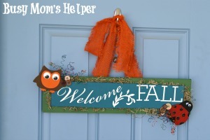 DIY Welcome Fall Sign