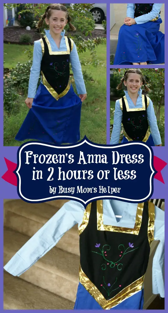 Disney Frozen's Anna Dress in 2 Hours or Less / by Busy Mom's Helper #sewing #Frozen #Costume #AnnaDress