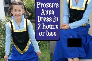 Disney Frozen's Anna Dress in 2 Hours or Less / by Busy Mom's Helper #sewing #Frozen #Costume #AnnaDress