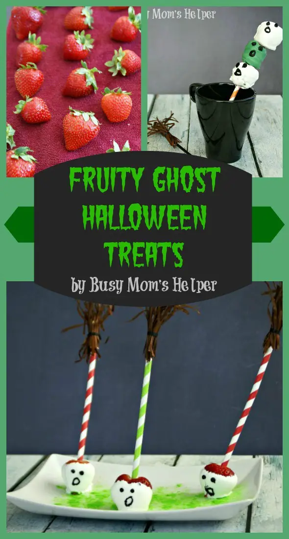 Fruity Ghost Halloween Treats / by Busy Mom's Helper #Driscolls #Halloween #Ghosts #Treats