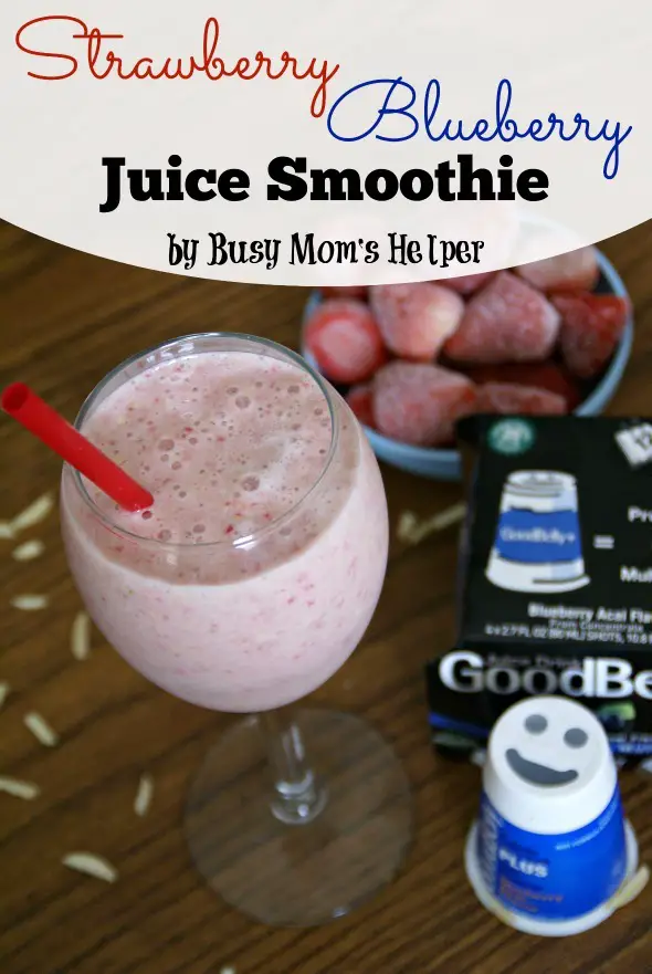 Strawberry Blueberry Juice Smoothie / by Busy Mom's Helper #Goodbelly #Smoothie #Health