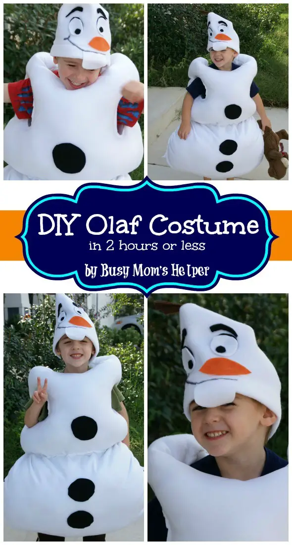  DIY Olaf Costume  in 2 hours or less Busy Mom s Helper