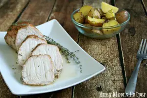 Hubby's Favorite Marinated Pork Loin with Seasoned Potatoes / by Busy Mom's Helper #PutPorkontheMenu #pmedia #ad #recipe