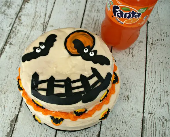 Two Ingredient Fanta Cake & Dasani Bats / by Busy Mom's Helper #SpookySnacks #Shop #Printable #Recipe