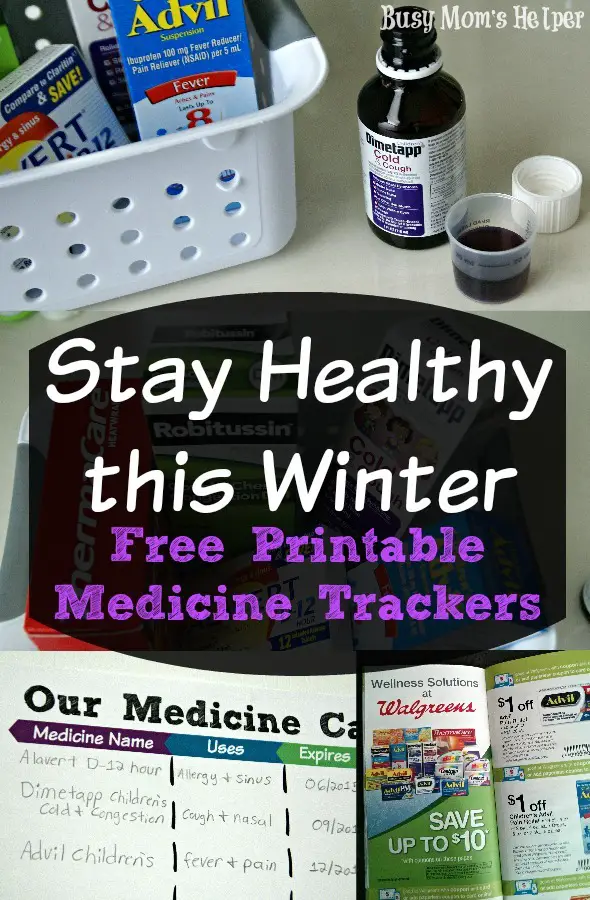 Stay Healthy This Winter: Free Printable Medicine Trackers / by Busy Mom's Helper #HealthySavings #Shop