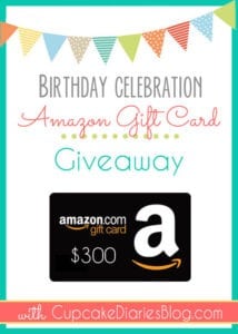 Amazon Gift Card with Cupcake Diaries