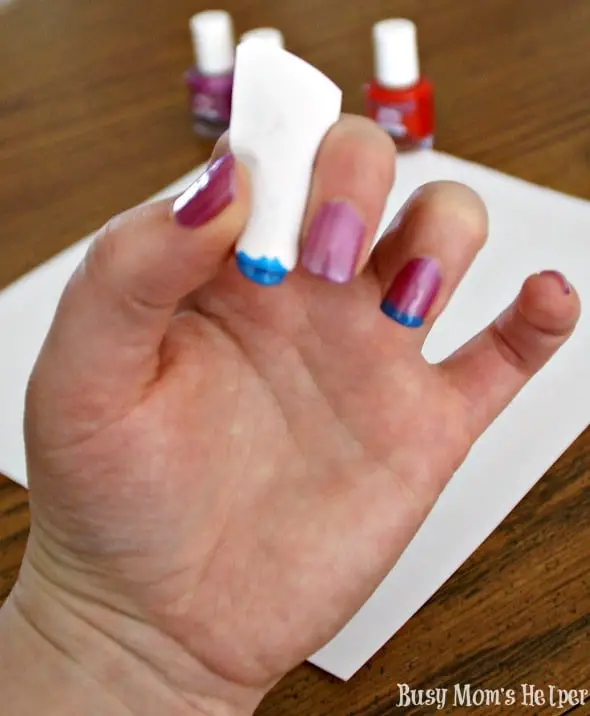 Easiest French Manicure Ever / by Busy Mom's Helper #PamperedPiggies #Ad #nailpolish