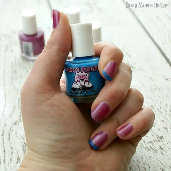 Easiest French Manicure Ever / by Busy Mom's Helper #PamperedPiggies #Ad #nailpolish