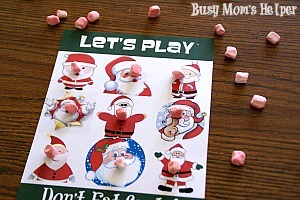 Don't Eat Santa Printable Game Card / by Busy Mom's Helper #holidays #game #printable