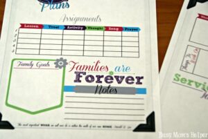 Family Home Evening Planner Printables - Busy Mom's Helper