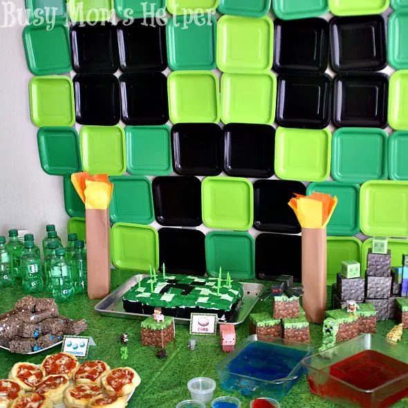 Make Your Own Minecraft Torch: Party #2 / by Busy Mom's Helper #minecraft #party #decor #torch