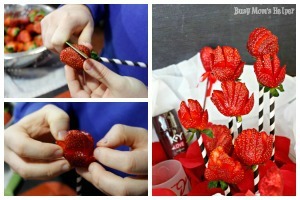 Strawberry Flower Date Night Basket