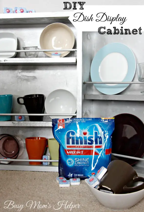 DIY Dish Display Cabinet / by Busy Mom's Helper #showmetheshine #ad