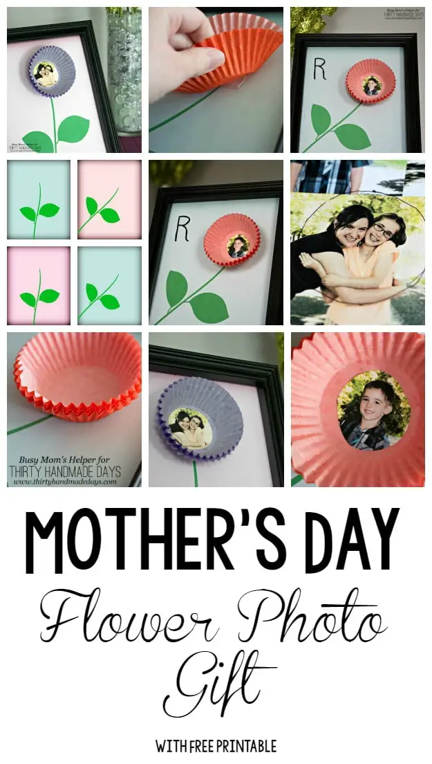 Mother's Day Flower Photo Gift / by BusyMomsHelper.com for ThirtyHandmadeDays.com