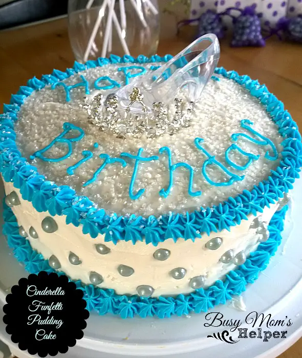 Cinderella Funfetti Pudding Cake by Nikki Christiansen for Busy mom's Helper