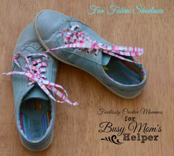 Fun Fabric Shoelaces - Busy Mom's Helper