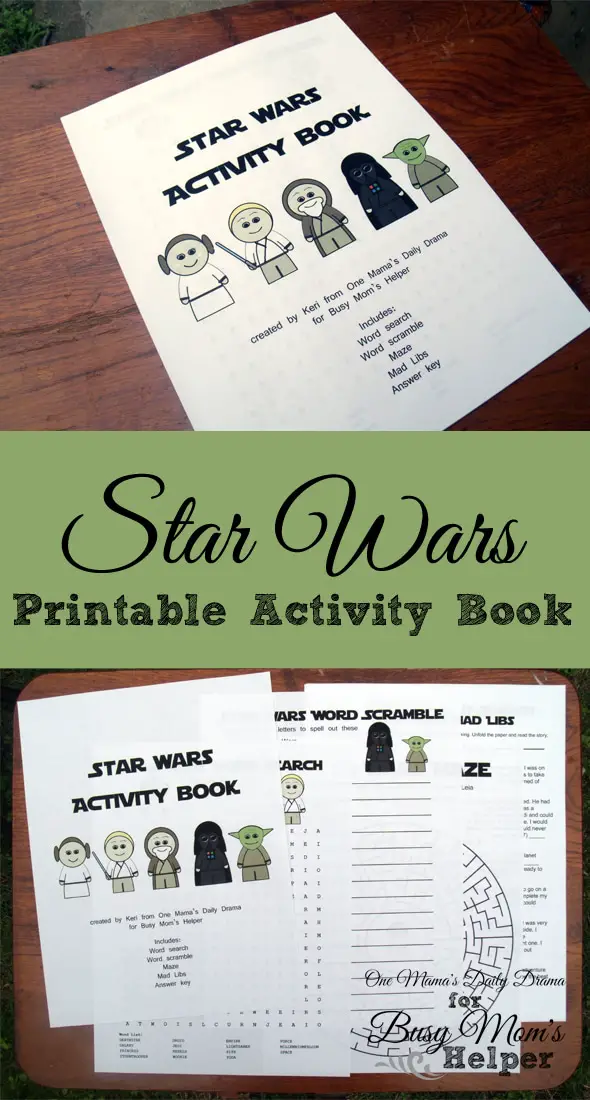 Star Wars Printable Activity Book / by One Mama's Daily Drama for Busy Mom's Helper