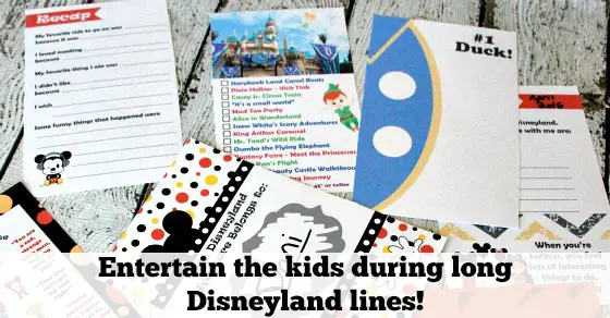 No more boring lines at Disneyland - grab our 2016 'Unofficial' Disneyland Activity & Autograph book to keep the kids happily entertained!