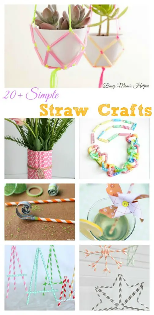 20 Simple Straw Crafts Busy Moms Helper 4216