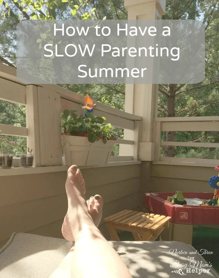 Have your heard of slow parenting? Great tips for slowing it down this summer from a child psychologist.